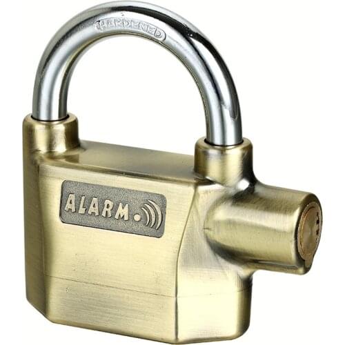 Bemodst Built-in Movement Sensor Security 110db Siren Alarm Lock Universal Anti-Theft Padlock for Bicycle Motorcycle Door Gate