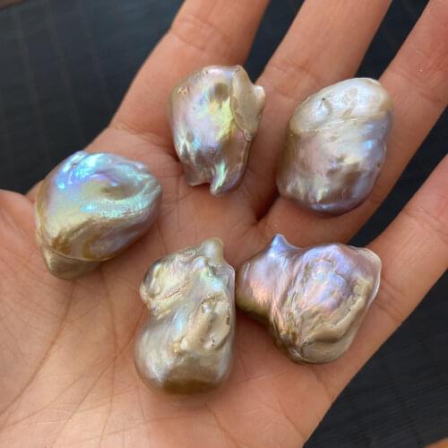 15x20-25x35mm Natural Freshwater Pearl Non-porous Beads Irregular Shape DIY Fashion Jewelry Making Necklace Bracelet Earrings