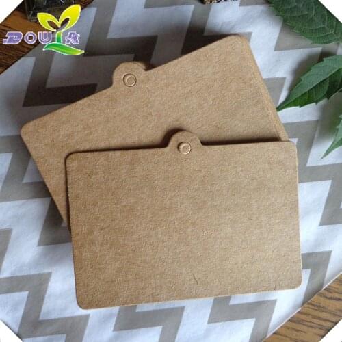 Blank Kraft Paper Label Bookmark Card Mark Card Bake Card Baking Decoration Handmade Soap Tag