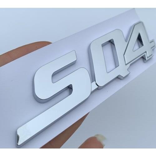 Glossy Black Letters Emblem for Maserati Ghibli Gransport Quattroporte Granlusso Q4 SQ4 GTS Logo Car Trunk Side Sticker Chrome