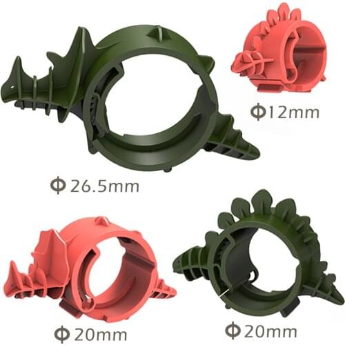 BCASE cable organizer, dinosaur shape, various settings, 4 units for different designs, for office, home and School
