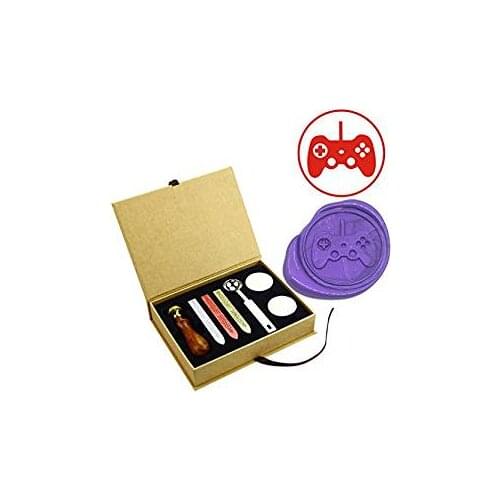 Video Game Console Button Wax Seal Stamps Kit Metal Brass Stamps Envelope Wedding Invitation Seal Stamp