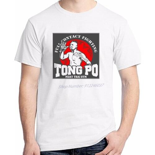 Muay Thai Boxing Kingboxing Kickboxer Van Damme Movie Tong Po Gym Men T Shirt Short Sleeve Tees Tops Men clothing