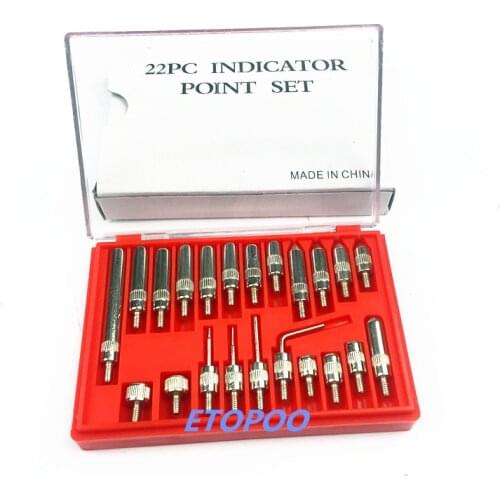 22Pcs Steel Dial Indicator Point Set M2.5 Thread Tip For Dial & Test Indicators