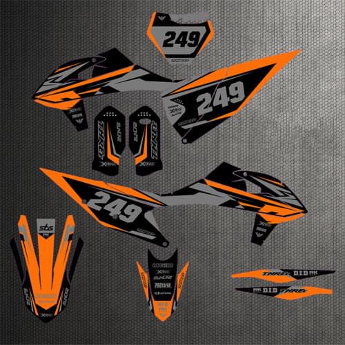 Motorcycle 3M Decals Stickers Background Graphics For KTM EXC EXCF 2020 2021 For KTM SX SXF XC XCF 2019 2020 125-300 350 450 500