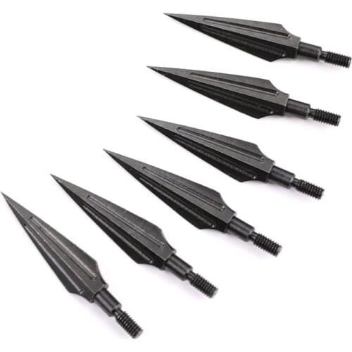 3/6pcs Carbon Steel Arrowheads For Recurve Bow Or Compound Bow Archery Broadheads Hunting Arrow Heads