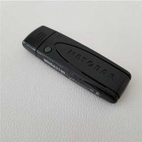 WNDA3100 V2 Desktop Notebook USB Dual-Band Wireless Network Card Wifi Receiver Black for Computer and Panasonic TV