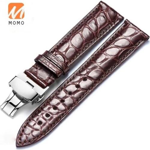 Genuine Tue Crocodile Leather Watch Band Belt Bracelet Wristband Clock Repair Accessories Lizard Pattern for Top Luxury Brand