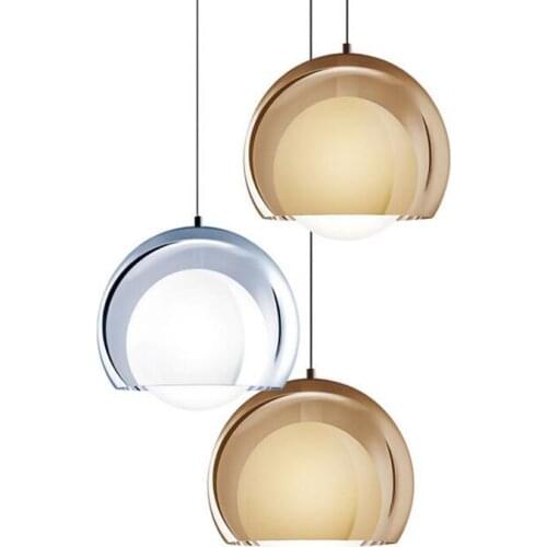 Nordic chandelier simple modern personality creative living room lamp acrylic glass ball bar restaurant lighting led lighting