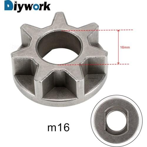 DIYWORK M10/M14/M16 Replacement Gear Power Tool Accessories For 11.5/16/18 inch Various Chainsaw Gear Bracket
