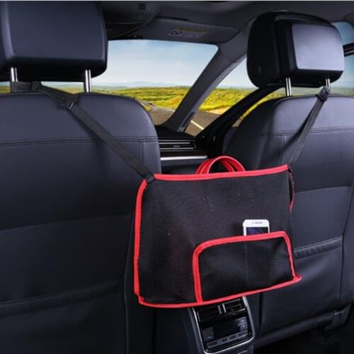 Car rear seat backrest storage bag hanging net bag luggage bag, handbag bag, document bag finishing internal storage bag