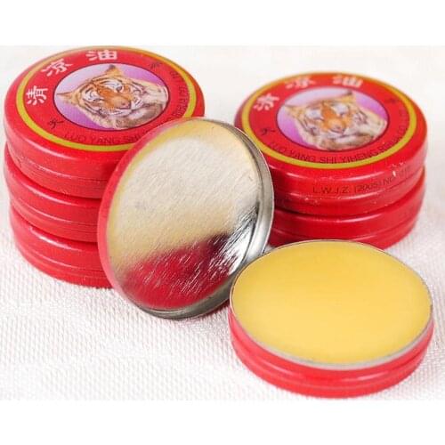 Tiger Balm Cooling Oil Refresh Brain Anti Mosquito Eliminate Bad Smell Headache Chinese Herbal Medicine Menthol Balm Pain Relief