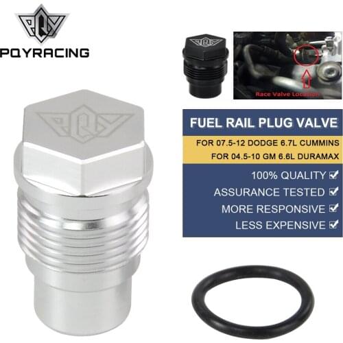 PQY - Rail Fuel Plug For 04-10 Chevy 6.6L Duramax 07-12 Dodge 6.7L Cummins Diesel PQY-ODP01