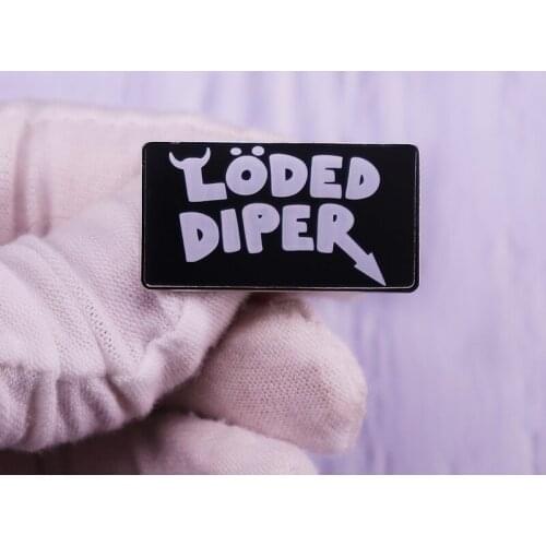Funny Loded Diper Enamel Pin Badge Decorative Clothes Brooch Fashion Jewelry Accessories