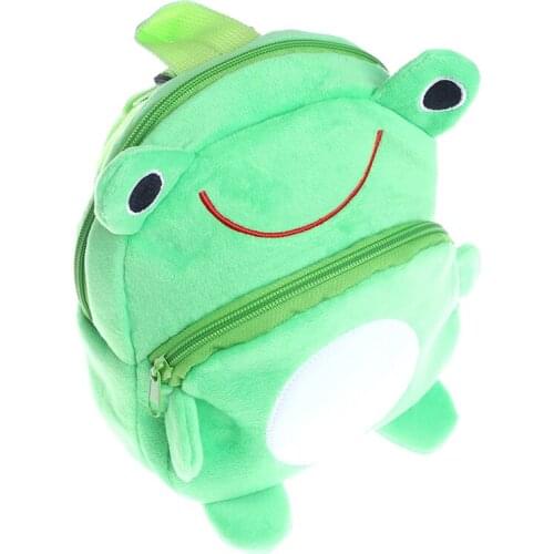 1pc mini Cartoon Frog school bag baby backpack childrens school bags kids plush backpack for Birthday Christmas gift