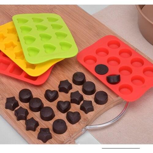 12 Lattice Cup Silicone Muffin Pan &Cupcake Baking Pan Non-Stick Silicone Cake Mold Round Mini Muffin Pan Form