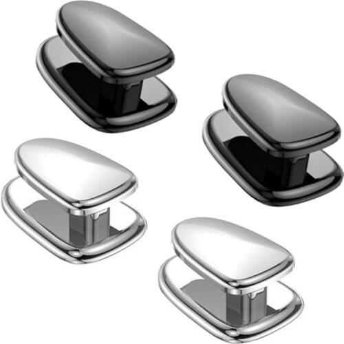 2Pcs Car Mini Hooks Metal Automotive Hooks Storage Organizer Self Adhesive Concealed Wall Hook Hanger For USB Cable Earphone Key