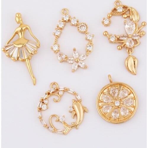 WHSOK 30Pcs Choose/Jewelry Accessories/DIY Charms/Earrings Pendants/Multi Shape/Jewelry Findings & Components/Hand Made