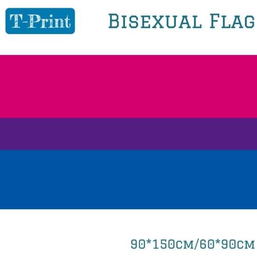 60*90CM Banner Flying 150*90cm Flag Bisexual Pride Flag LGBT