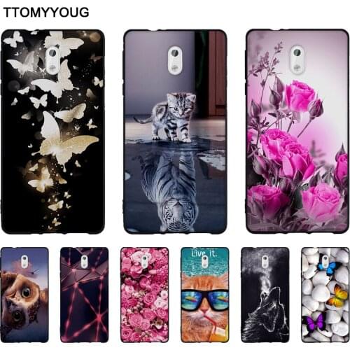 TPU Phone Case For Nokia 3 Soft Silicone Back Cover For nokia 3 Painted Printing Cartoon Cute Shells For Nokia3 Bags Protector