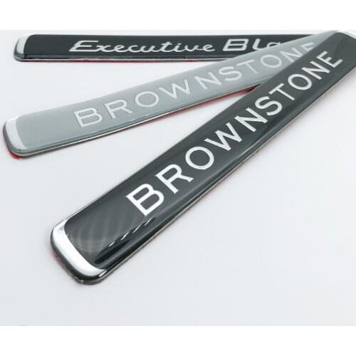 PVC Executive-black BROWN-STONE Stickers Emblems Badges