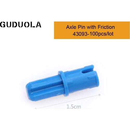 Technic Parts 43093 Technic Axle Pin with Friction MOC Technic Pin/Axle Building Block Assembles Particles Toys 100pcs/lot