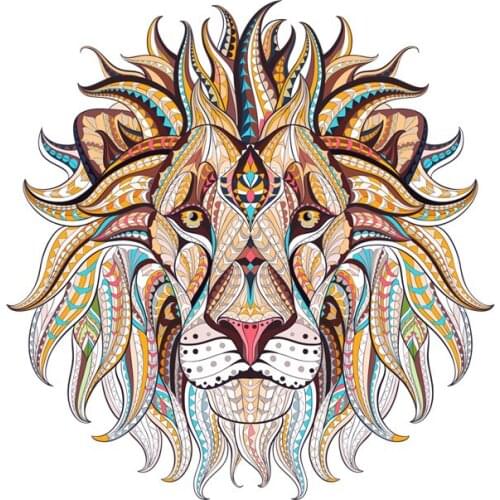 Personality Sell Creative Fashion Decorative Lion Head Car Sticker Window Decoration High Quality Vinyl Anti UV Apply To Car