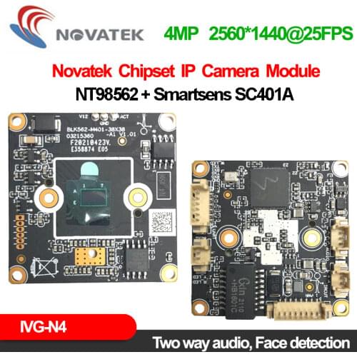 Xm 4.0M Ip Camera H.265 N4 SC401A NT98562 Cctv Webcam Board 0.01Lux F1.2 Night Vision Icsee 2560*1440 25Fps Surveillance Camera