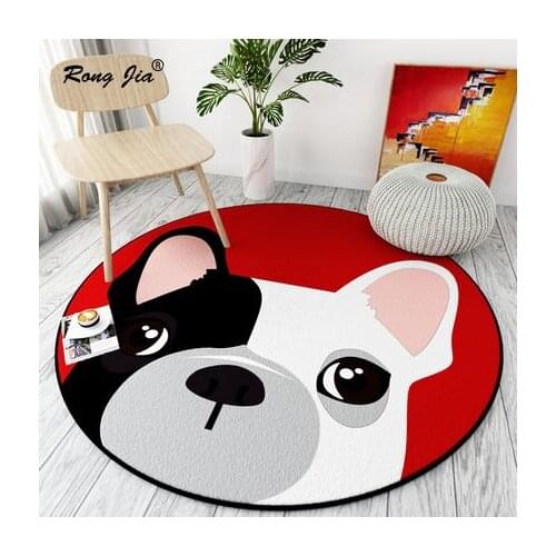 Cartoon Cat Round Carpet