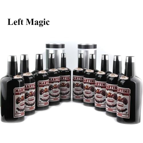Multiplying Bottles 10 Bottles Black ( Poured Liquid) Magic Trick Stage Magic Props Close Up Mentalism Illusion Classic Toy