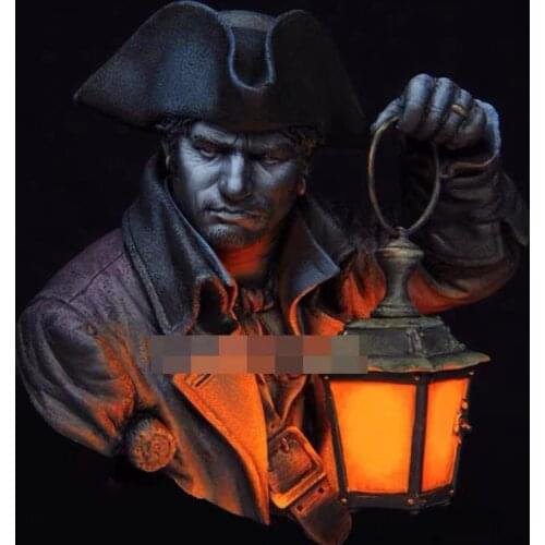 1:10 Resin Bust Character Bust Model Quiet Night GK White Model Figure