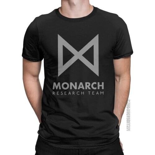 Mens Monarch Research Team T Shirt Cotton Clothing Vintage Classic Short Sleeve Round Neck Tees New Arrival T-Shirts
