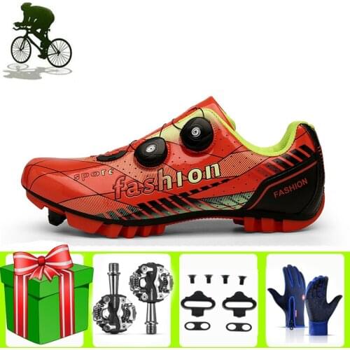 Men Cycling Shoes Sapatilha Ciclismo MTB Professional Male Self-Locking Mountain Bike Road Bicycle Racing Bicicleta Carretera