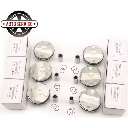 6x Pistons Rings Set Φ82mm 11:1 STD N52B30 11257612982 For BMW E90 323i 325i E93 E91 E92 F10 523i E89 sDrive23i E85 11257561844