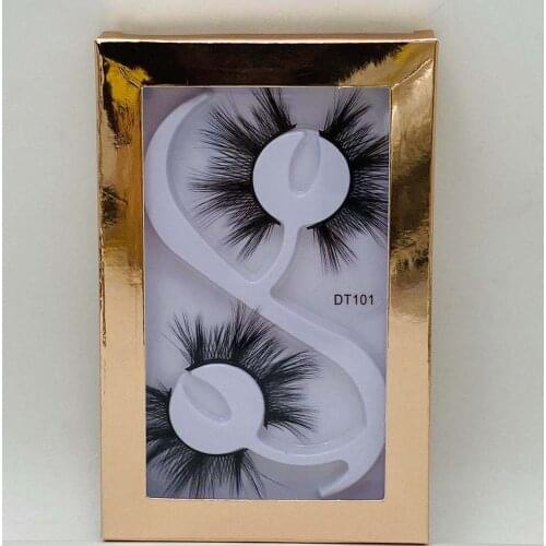 New arrival 2 pairs thick false eyelashes set long handmade fake lashes mink eye makeup accessories with laser packing 3sets/lot