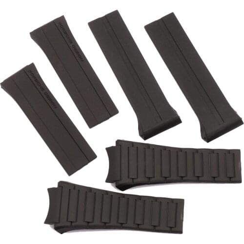 Watch accessories outdoor sports waterproof rubber strap mens for Porsche n6620 P6750 P6780 silicone watch strap bracelet ladie