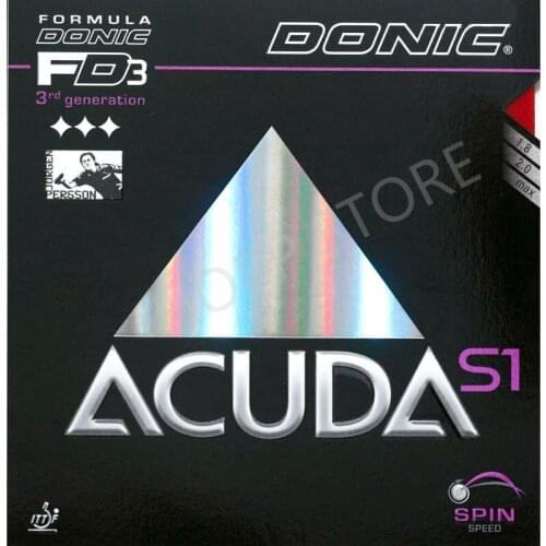 DONIC ACUDA S1 Table Tennis Rubber Speed Spin Pimples in with sponge ping pong tenis de mesa