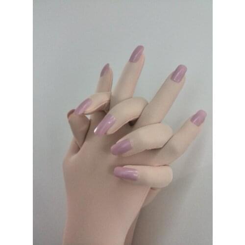 Luxury Customized Nails Service For Luxury Zentai Gloves With Fake Nail Art