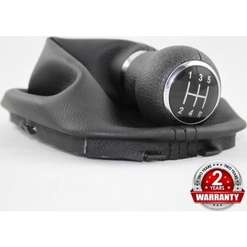 For VW Passat B5 B5.5 1997 1998 1999 2000 2001 2002 2003 2004 2005 Car-Styling 5 Speed Gear Shift Knob With Real PU Leather Boot