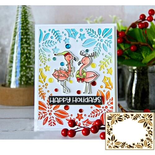 Wild Flower Frame Metal Cutting Dies Stencils 2018 For DIY Scrapbooking Christmas Decor Embossing Handcraft Die Cutting Template