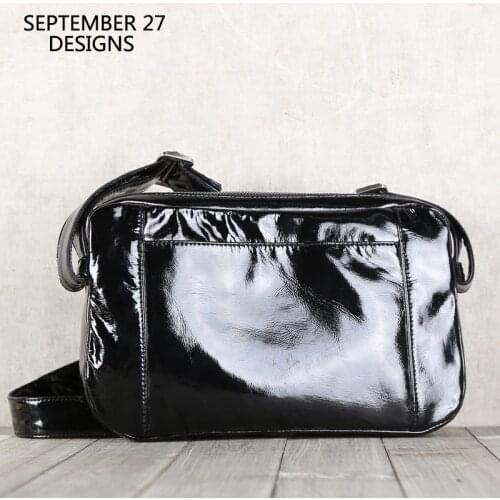 New Fashion Men Messenger Bags Genuine Leather Top-end Sheepskin Mens Zipper Handbags Travel Casual Crossbody Shoulder Bag Male