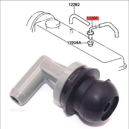 Wooeight 12204-11040 Black Gray Auto Positive Crankcase Ventilation PCV Valve Fit For Toyota Honda ACURA LEXUS ISUZU Replacement