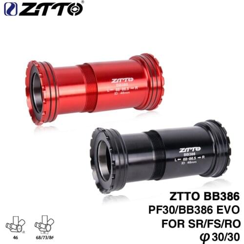 ZTTO BB386 30mm PF30 bicycle Press Fit Bottom Brackets Axis for MTB Road bike Parts BB30 Crankset chainset Durability bike parts