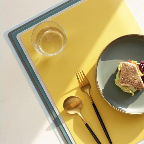1Pcs Silicone Placemat portable waterproof cup pot pad Heat Insulation Anti-skidding Washable Durable Placemat Home Supplies