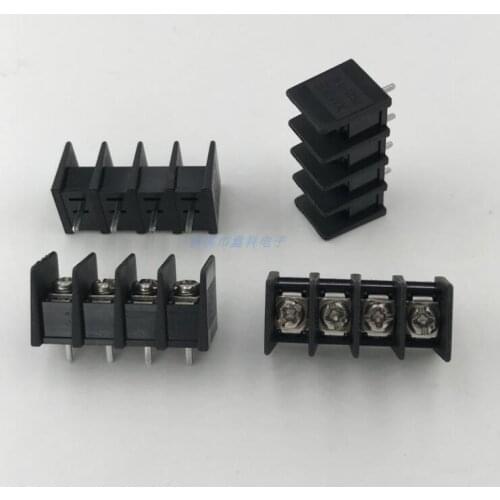 20pcs 7.62MM fence PCB terminal block K25C-7.62MM terminal block LED terminal black middle foot