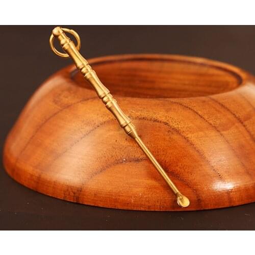 5styles Lightweight Durable Copper Ear Pick Earwax Spoon Ear Cleaning Tools Keychain Pendant Ear Care Safety Dig Ears Spoon