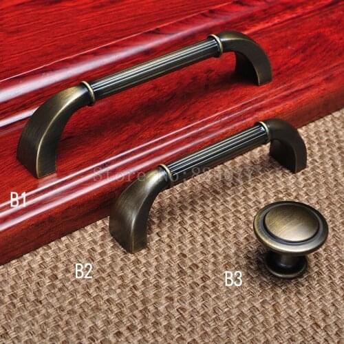 8PCS American Style Vintage Wardrobe Knobs Drawer Furniture Cupboard Kitchen Cabinet Door Pulls Handles and Knobs JF1392