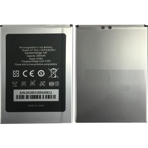 Battery For Oukitel U7plus 2500mAh For Oukitel U7 plus Bateria