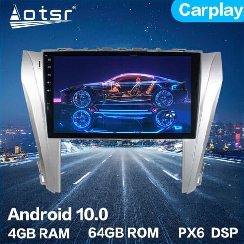 For Toyota Camry Aurion 2015 - 2018 Android 10 4+64GB Car Radio Player GPS Navigation Car Stereo HD Multimedia Unit DSP Carplay