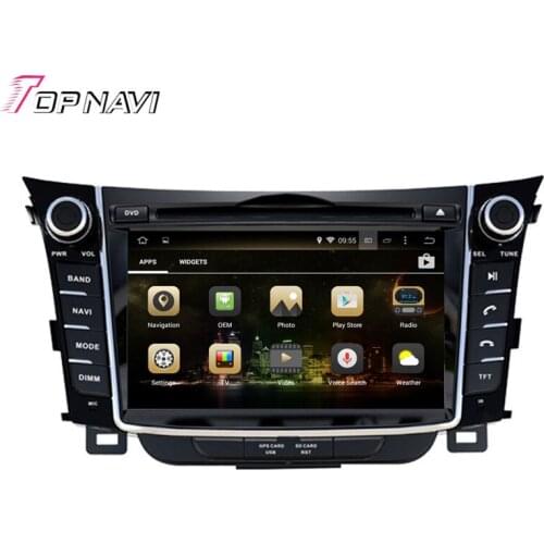 Topnavi 7'' Quad Core Android 6.0 Car GPS Navigation for Hyundai i30 2012- Autoradio DVD Multimedia Audio Stereo
